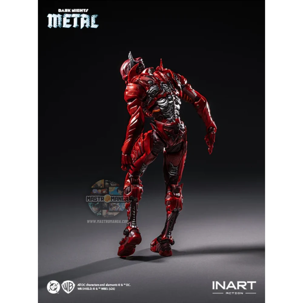 The Red Death Batman DC Dark Nights Metal Inart - Figure da collezione premium del terrificante Batman alternativo con costume iconico e aura oscura