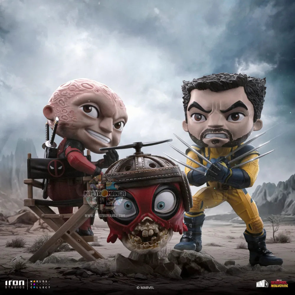 Deadpool And Wolverine Unmasked Set Minico