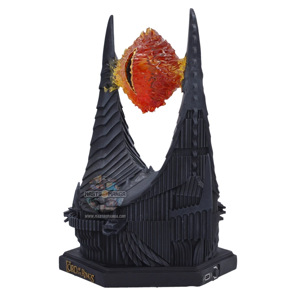 Lampada LED Eye of Sauron Occhio di Sauron Il Signore degli Anelli Nemesis Now illuminata