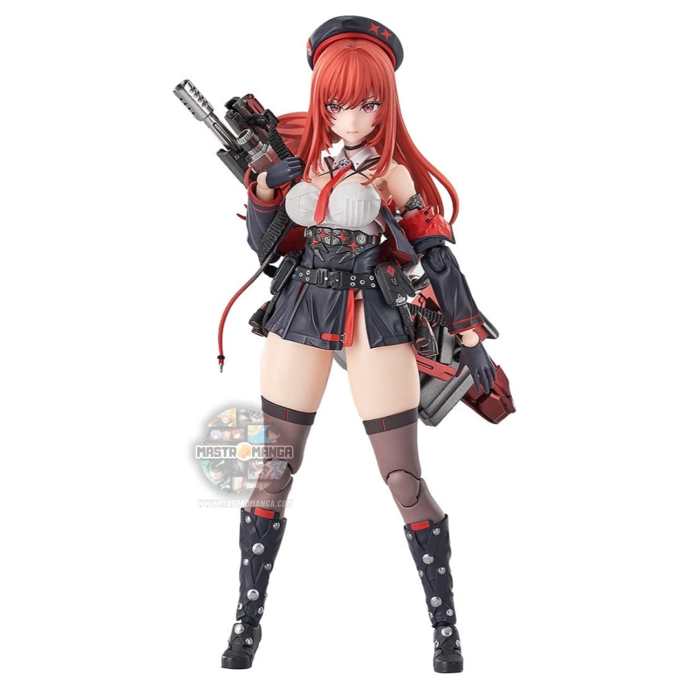 Action figure articolata Red Hood Hyper Body GODDESS OF VICTORY NIKKE Good Smile Company con il suo iconico fucile di precisione e mantello rosso