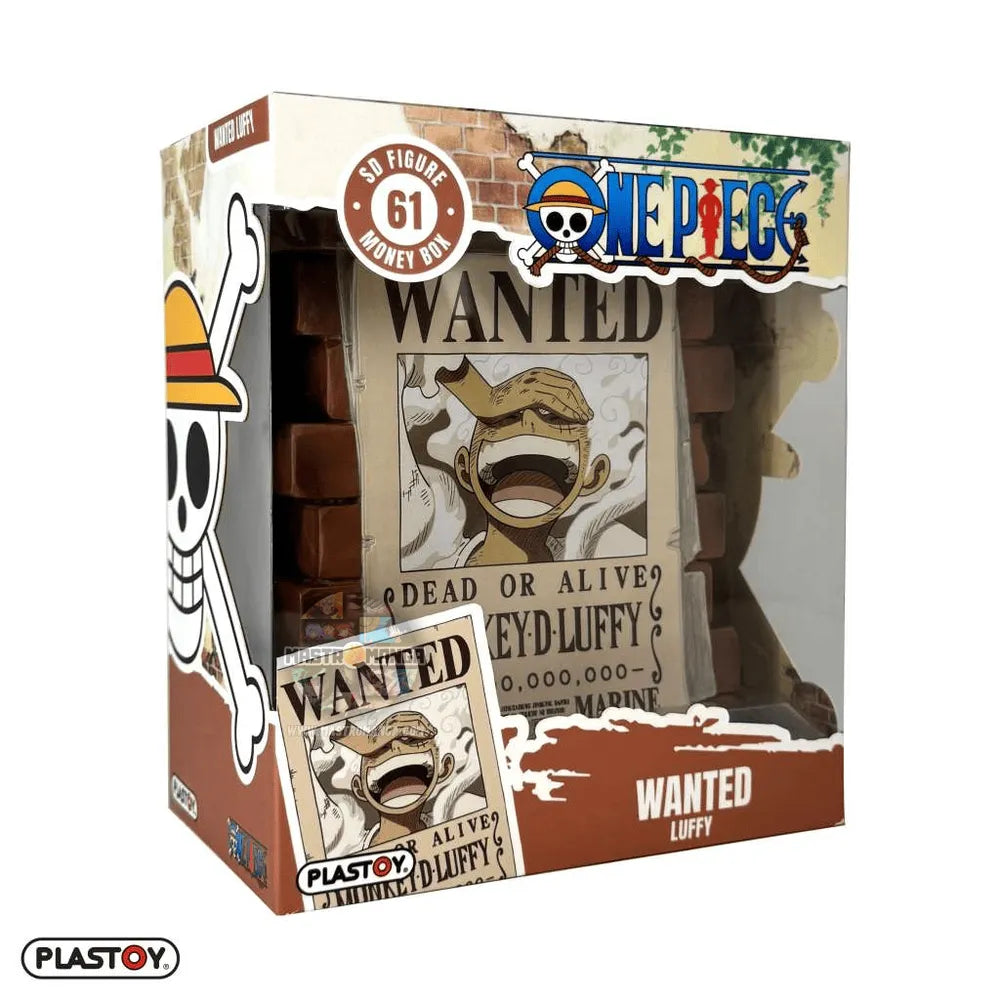 Luffy Poster Wanted One Piece Money Box