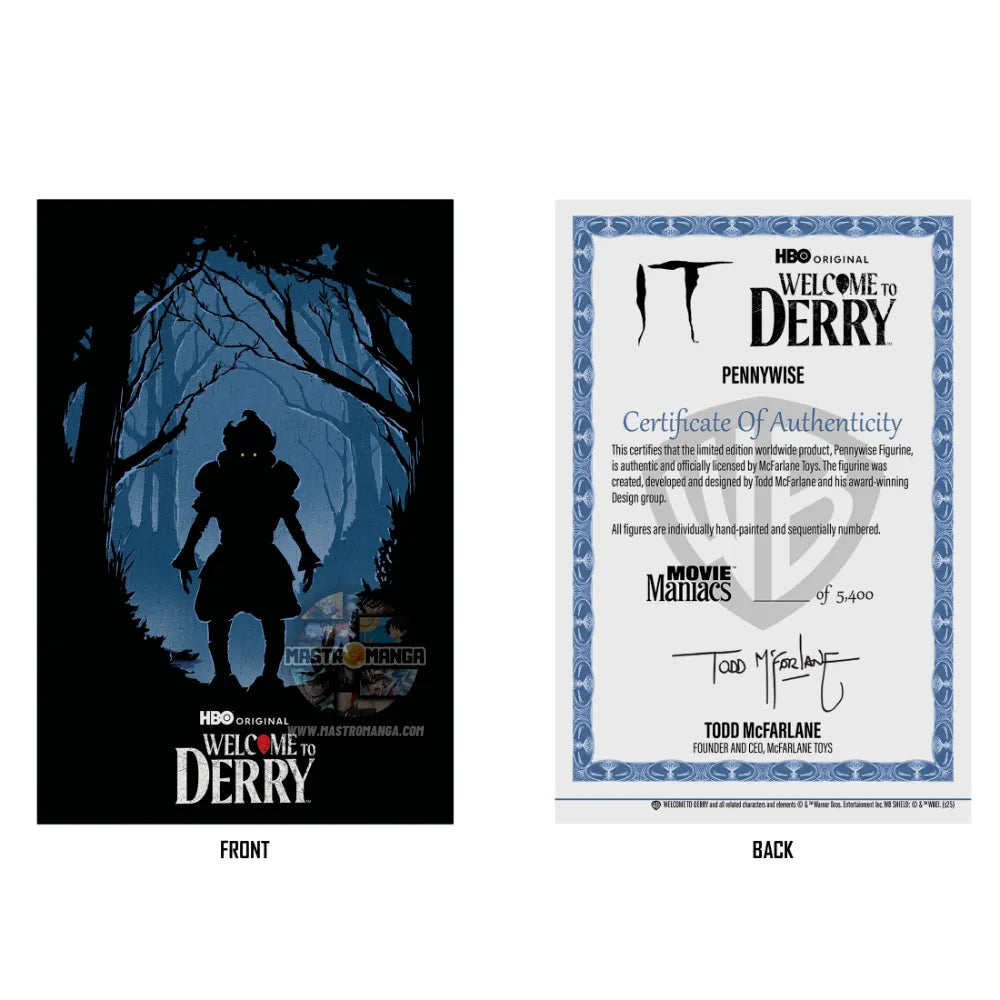 Pennywise IT: Welcome to Derry Flashback Gold Label Posed Movie Maniacs
