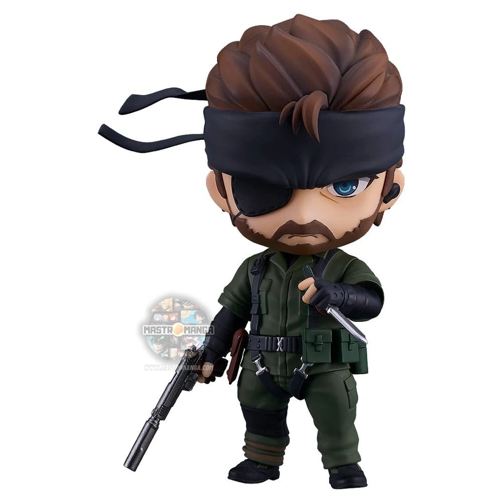 Figure Nendoroid Naked Snake Metal Gear Solid 3 Snake Eater Good Smile Company con accessori tattici