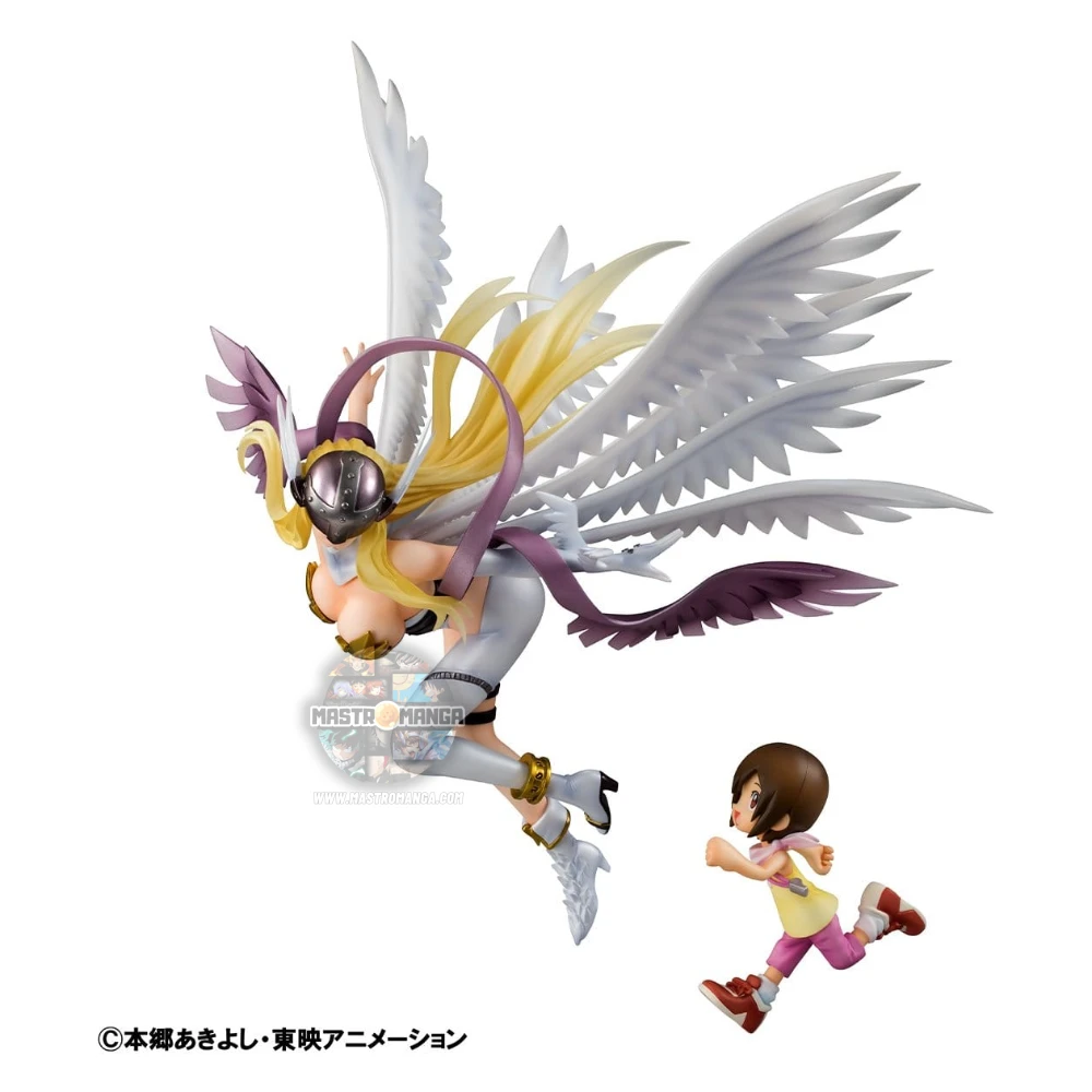 Statua G.E.M. Series Angewomon e Hikari Yagami Digimon Adventure Rerun Megahouse