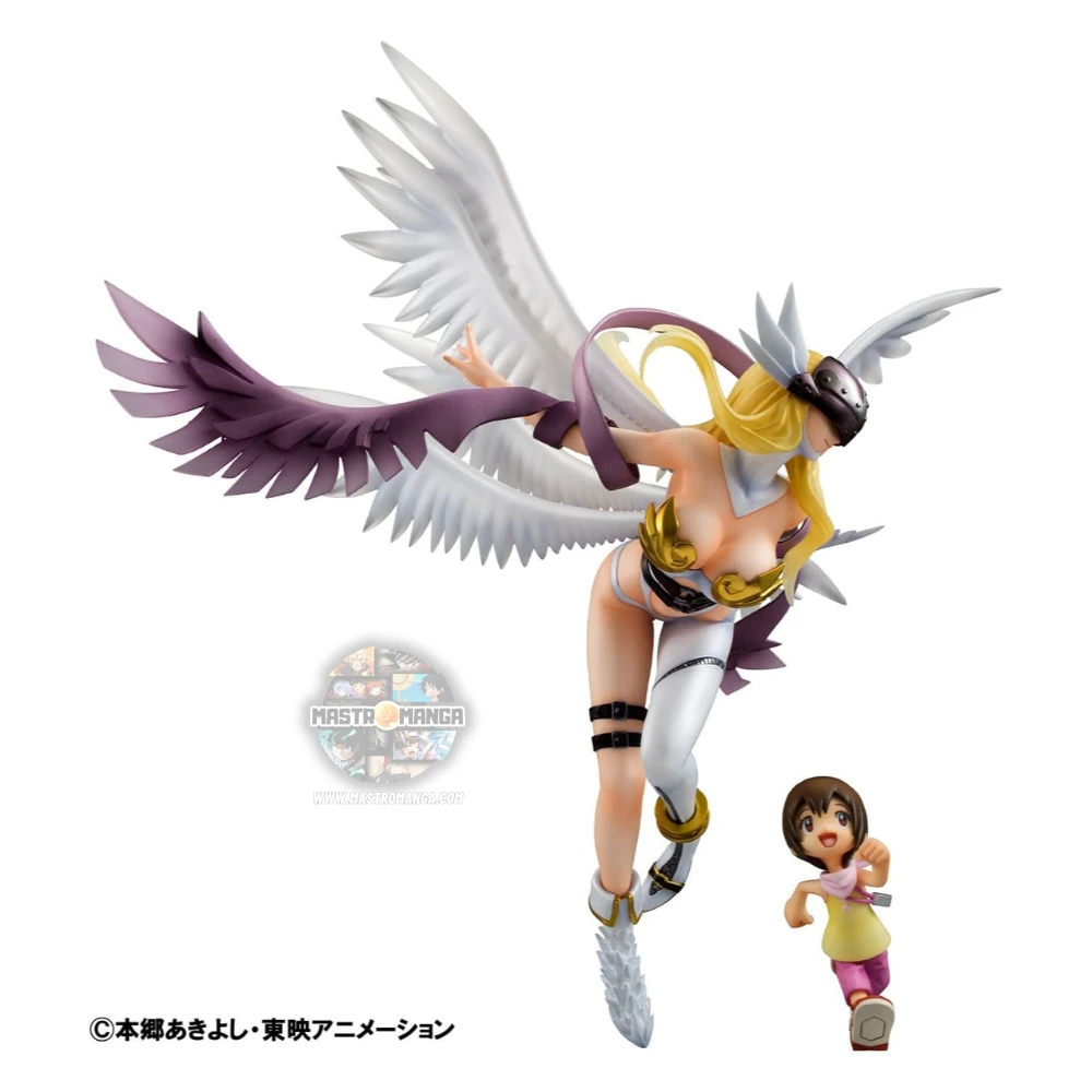 Statua G.E.M. Series Angewomon e Hikari Yagami Digimon Adventure Rerun Megahouse