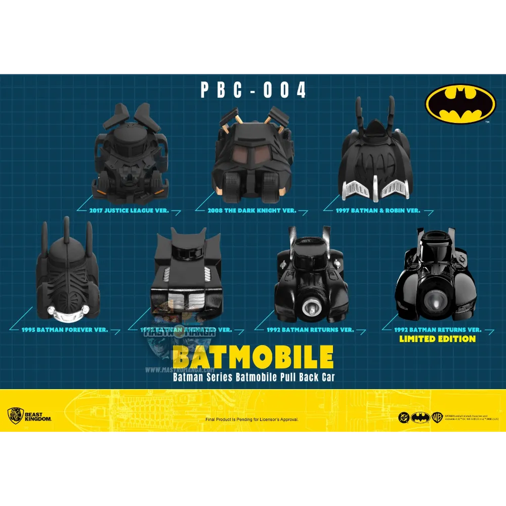 Batmobile Pull Back Car Blind Box Set Batman