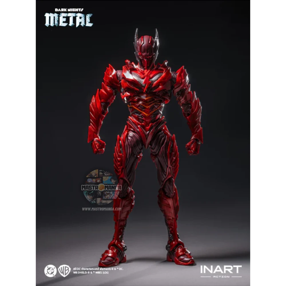 The Red Death Batman DC Dark Nights Metal Inart - Figure da collezione premium del terrificante Batman alternativo con costume iconico e aura oscura
