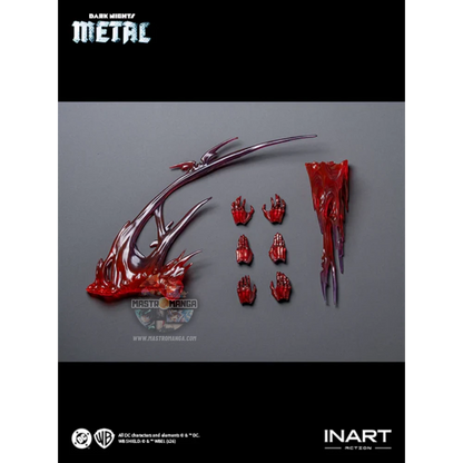 The Red Death Batman DC Dark Nights Metal Inart - Figure da collezione premium del terrificante Batman alternativo con costume iconico e aura oscura