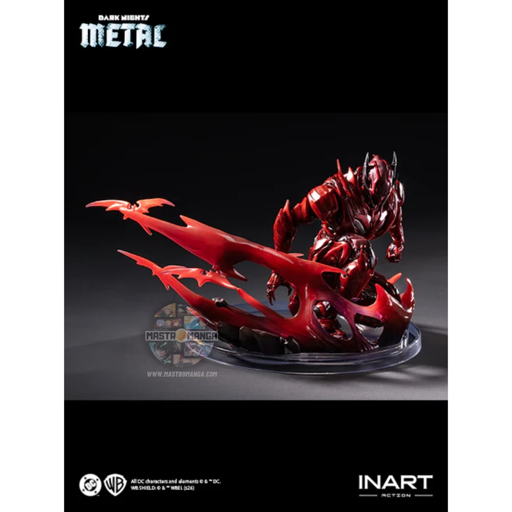The Red Death Batman DC Dark Nights Metal Inart - Figure da collezione premium del terrificante Batman alternativo con costume iconico e aura oscura