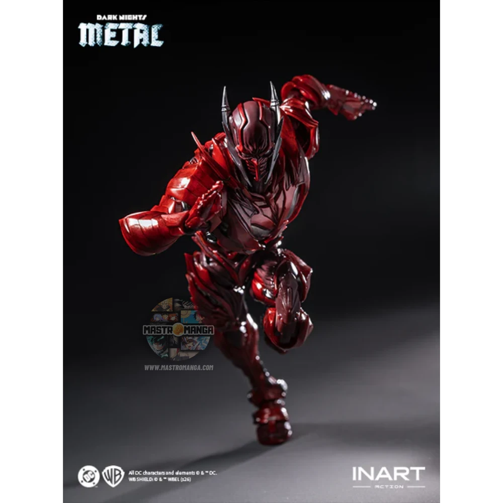 The Red Death Batman DC Dark Nights Metal Inart - Figure da collezione premium del terrificante Batman alternativo con costume iconico e aura oscura