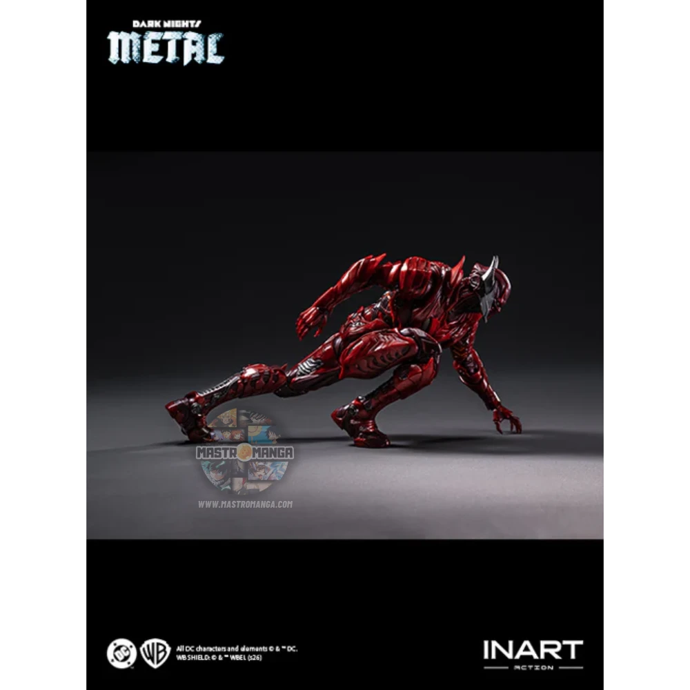 The Red Death Batman DC Dark Nights Metal Inart - Figure da collezione premium del terrificante Batman alternativo con costume iconico e aura oscura