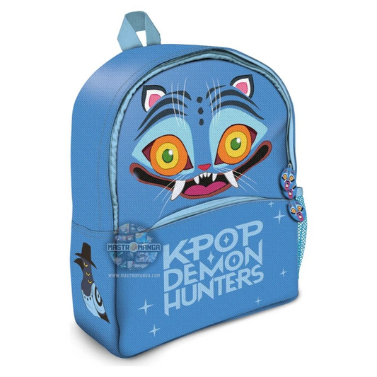 Zaino per bambini Derpy Tiger Junior K-Pop Demon Hunters prodotto da Pyramid International con l'illustrazione della mascotte tigre in stile fumetto