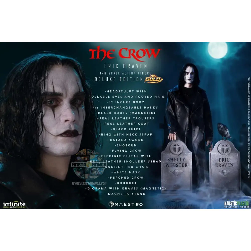 Eric Draven The Crow Luxury Maestro Line Deluxe Edition