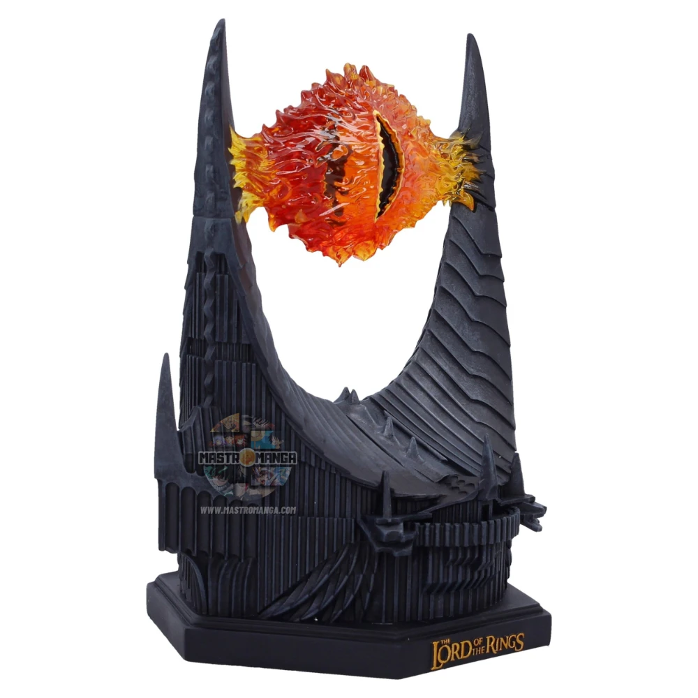 Lampada LED Eye of Sauron Occhio di Sauron Il Signore degli Anelli Nemesis Now illuminata