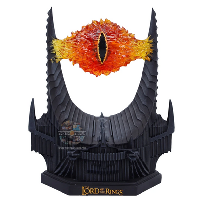 Lampada LED Eye of Sauron Occhio di Sauron Il Signore degli Anelli Nemesis Now illuminata