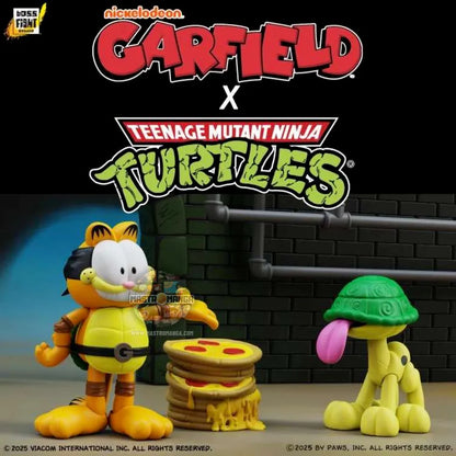 Garfello & Sidekick Odie Garfield X TMNT Pack