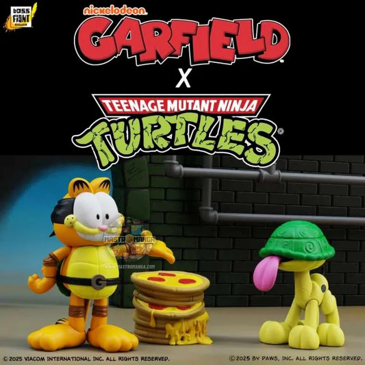 Garfello & Sidekick Odie Garfield X TMNT Pack