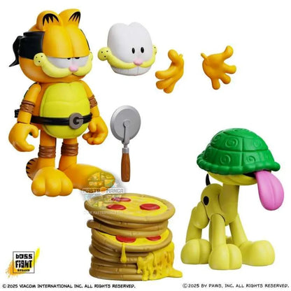Garfello & Sidekick Odie Garfield X TMNT Pack