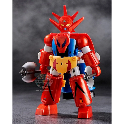 Set di tre mini figure Getter Robo G Dynamic Change FREEing che mostrano le tre navette Eagle, Jaguar e Bear che si combinano nei robot Getter