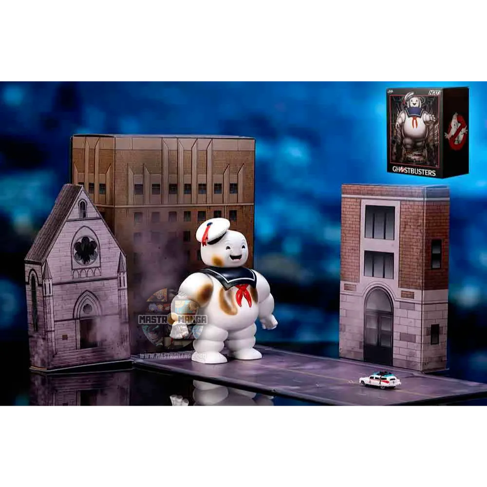 Ghostbusters Ecto-1 Stay Puft Diorama Nano Scene