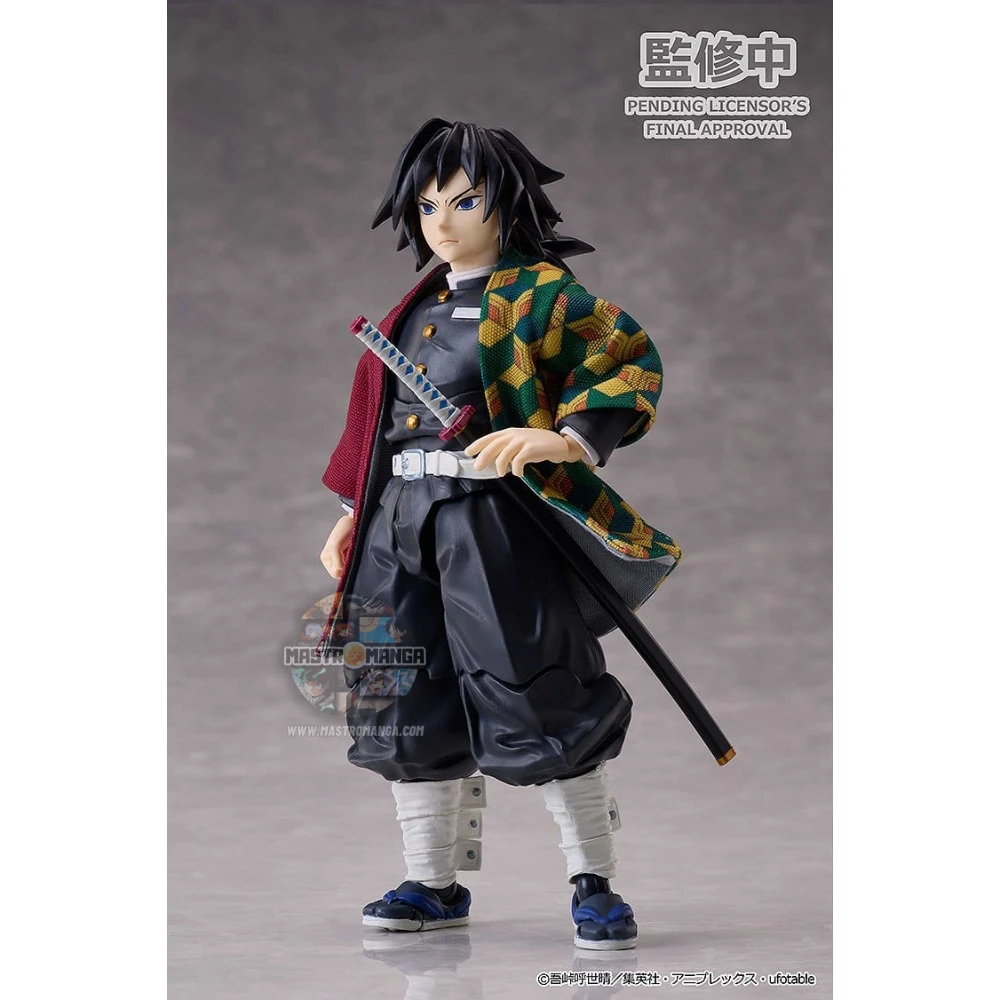 Giyu Tomioka Ver. 2 Demon Slayer Kimetsu no Yaiba Buzzmod Aniplex - Action figure ufficiale del Pilastro dell'Acqua con haori bicolore e katana Nichirin