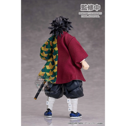Giyu Tomioka Ver. 2 Demon Slayer Kimetsu no Yaiba Buzzmod Aniplex - Action figure ufficiale del Pilastro dell'Acqua con haori bicolore e katana Nichirin