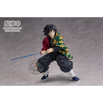 Giyu Tomioka Ver. 2 Demon Slayer Kimetsu no Yaiba Buzzmod Aniplex - Action figure ufficiale del Pilastro dell'Acqua con haori bicolore e katana Nichirin