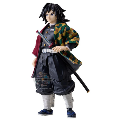 Giyu Tomioka Ver. 2 Demon Slayer Kimetsu no Yaiba Buzzmod Aniplex - Action figure ufficiale del Pilastro dell'Acqua con haori bicolore e katana Nichirin