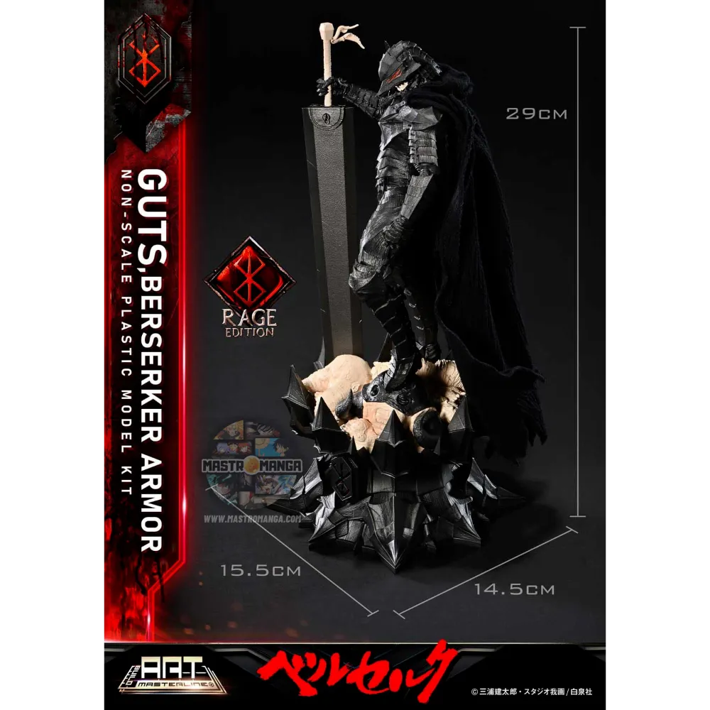 Guts Berserker Armor Rage Build Art Masterline Plastic Model Kit