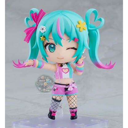 Figure Nendoroid Hatsune Miku Decomiku Lightness Good Smile Company con outfit bianco e decorazioni eteree