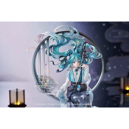 Figure statica Hatsune Miku Han Gong Qiu Yue Good Smile Company in abito tradizionale cinese con dettagli lunari