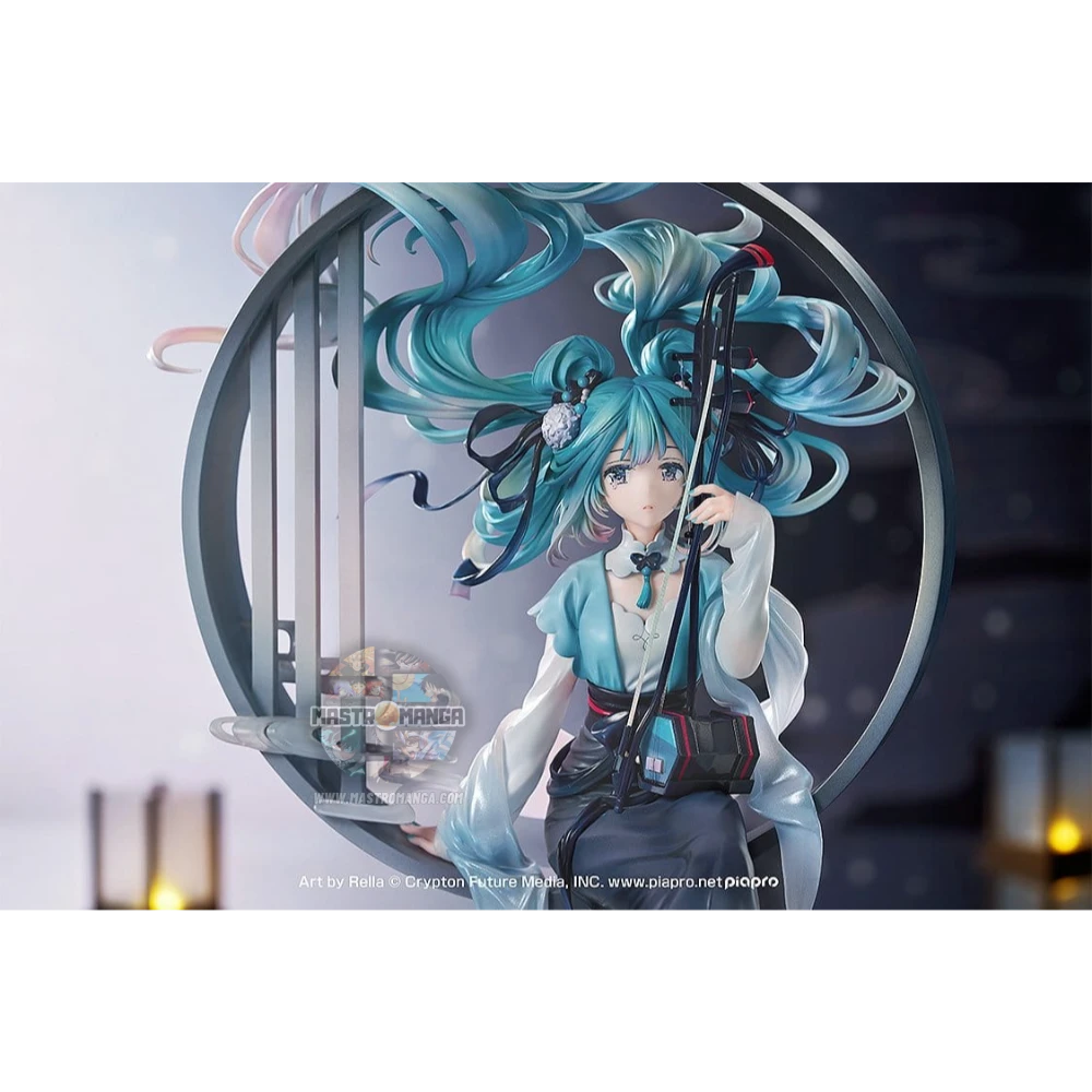 Figure statica Hatsune Miku Han Gong Qiu Yue Good Smile Company in abito tradizionale cinese con dettagli lunari