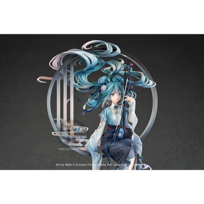 Figure statica Hatsune Miku Han Gong Qiu Yue Good Smile Company in abito tradizionale cinese con dettagli lunari