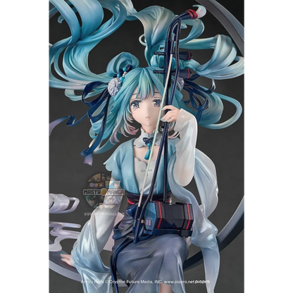 Figure statica Hatsune Miku Han Gong Qiu Yue Good Smile Company in abito tradizionale cinese con dettagli lunari