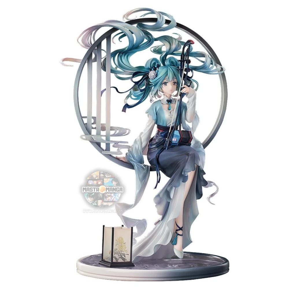 Figure statica Hatsune Miku Han Gong Qiu Yue Good Smile Company in abito tradizionale cinese con dettagli lunari