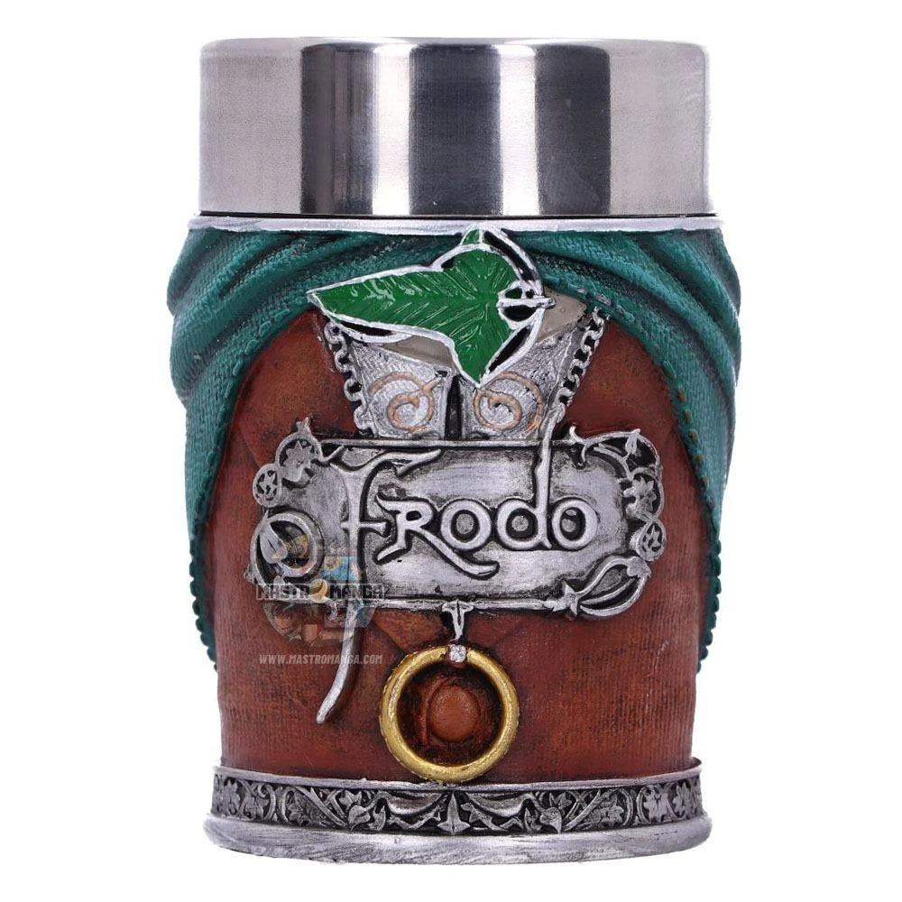 Set di 4 bicchierini da liquore Hobbit Shot Glass Set Il Signore degli Anelli Nemesis Now con icone della Contea