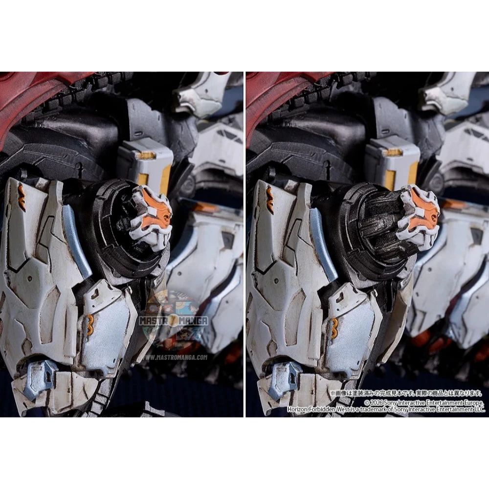 Model kit MODEROID Slaughterspine Horizon Forbidden West Good Smile Company, macchina da combattimento ispirata allo Spinosauro con placche corazzate e nucleo al plasma