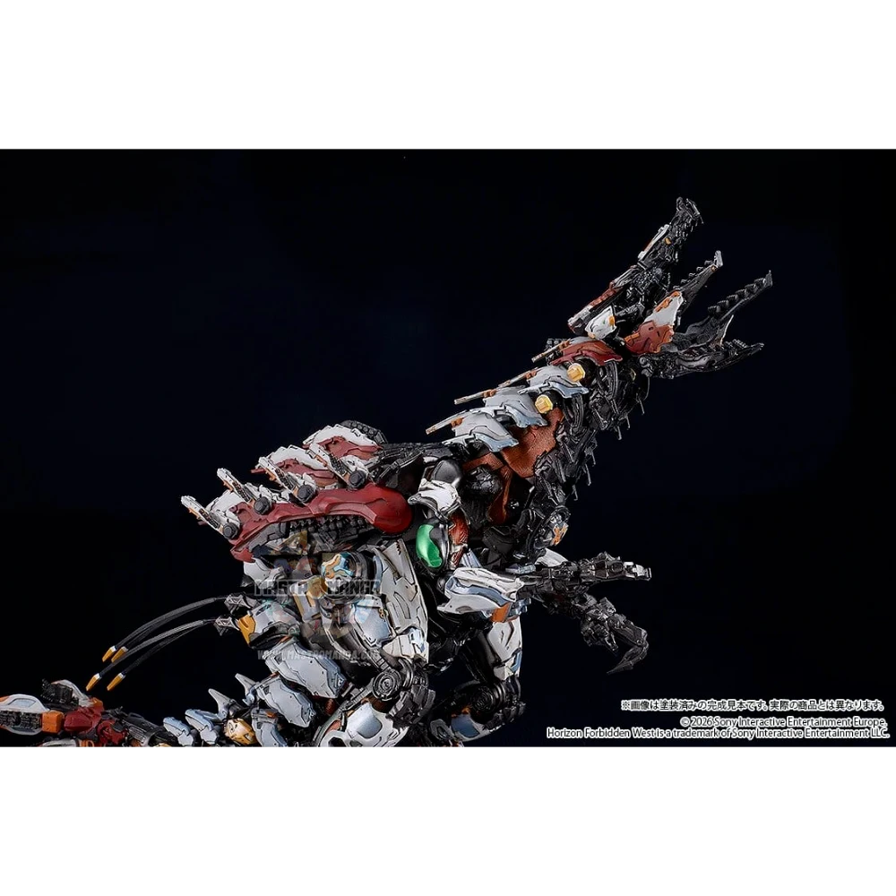 Model kit MODEROID Slaughterspine Horizon Forbidden West Good Smile Company, macchina da combattimento ispirata allo Spinosauro con placche corazzate e nucleo al plasma