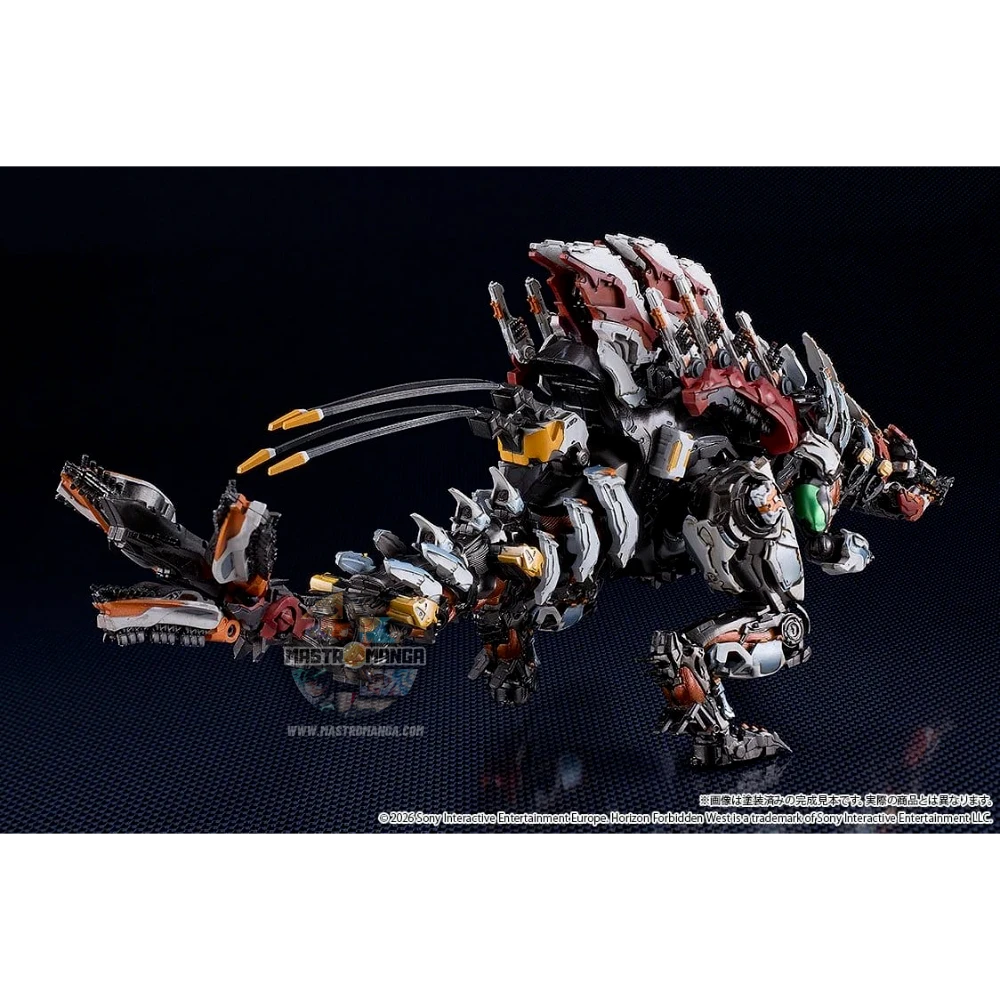 Model kit MODEROID Slaughterspine Horizon Forbidden West Good Smile Company, macchina da combattimento ispirata allo Spinosauro con placche corazzate e nucleo al plasma