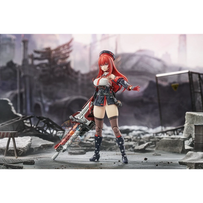 Action figure articolata Red Hood Hyper Body GODDESS OF VICTORY NIKKE Good Smile Company con il suo iconico fucile di precisione e mantello rosso