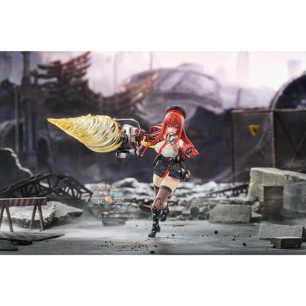 Action figure articolata Red Hood Hyper Body GODDESS OF VICTORY NIKKE Good Smile Company con il suo iconico fucile di precisione e mantello rosso