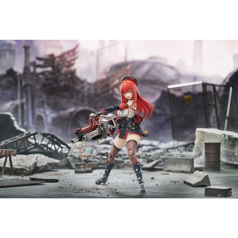 Action figure articolata Red Hood Hyper Body GODDESS OF VICTORY NIKKE Good Smile Company con il suo iconico fucile di precisione e mantello rosso