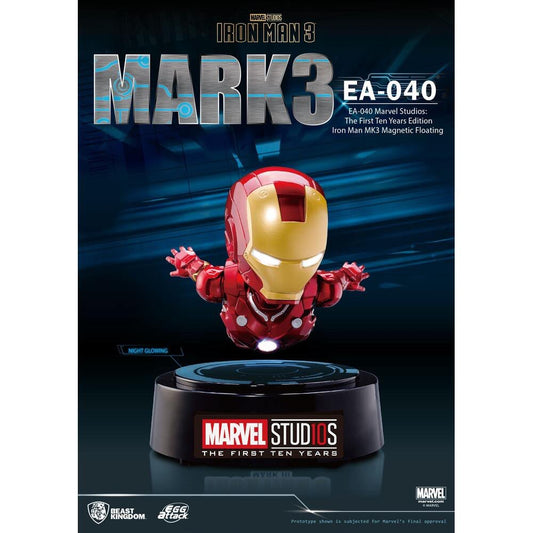 Iron Man Mark 3 The First Ten Years Edition Magnetic Floating Metallic