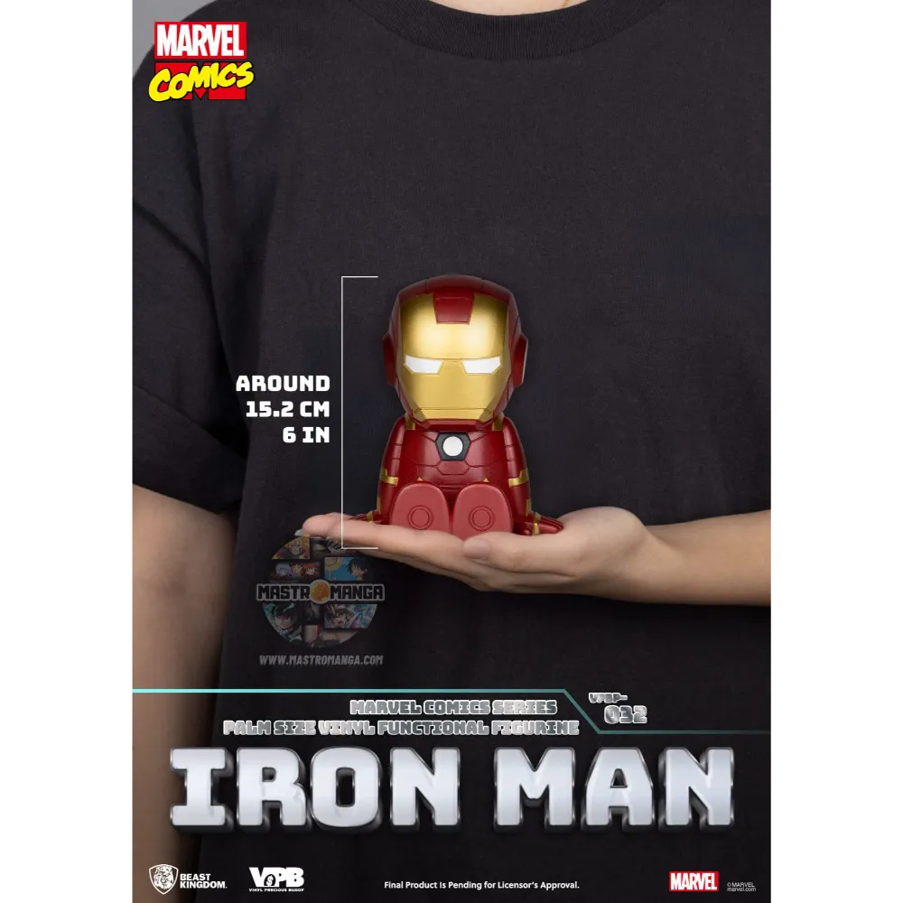 Iron Man Marvel Comic Series Palm Size Vinyl Bank