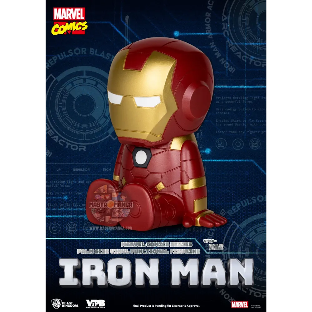 Iron Man Marvel Comic Series Palm Size Vinyl Bank