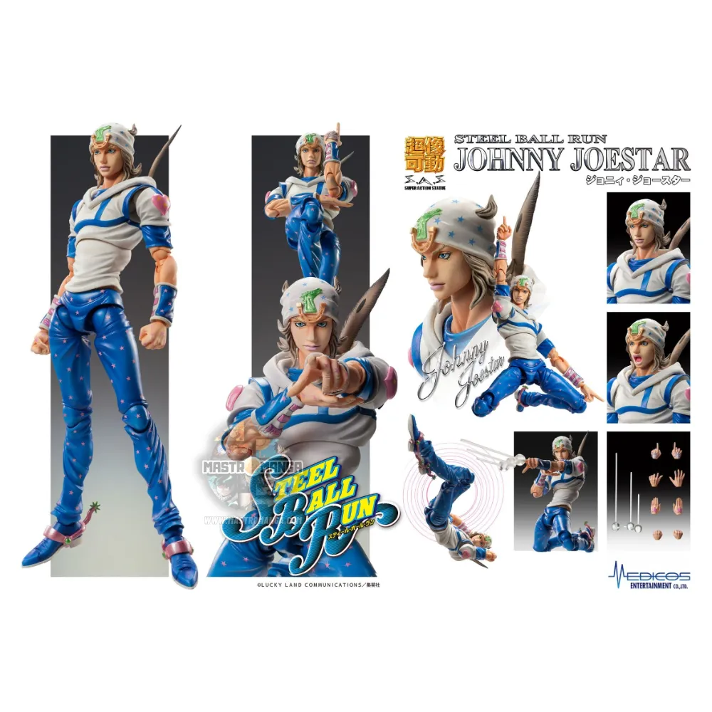 Johnny Joestar JoJo's Bizarre Adventure Part. 7 Steel Ball Run Super Action Statue