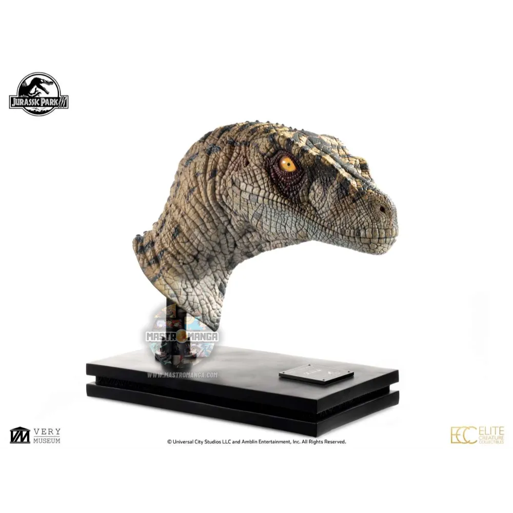 Female Velociraptor White Queen Jurassic Park 3 Bust