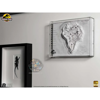 Jurassic Park Topographic 3D Map Isla Nublar