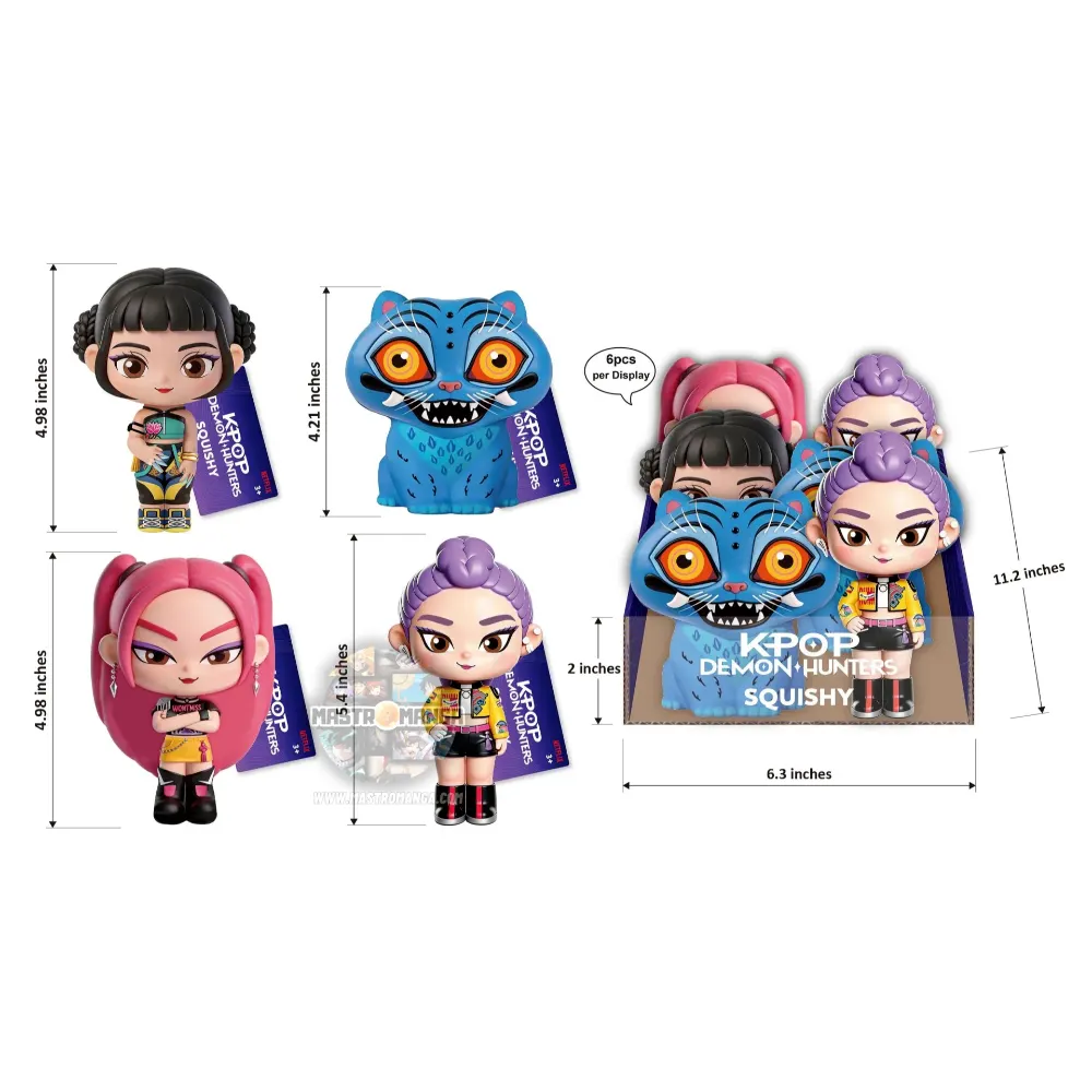 K-Pop Demon Hunters Squishy Display