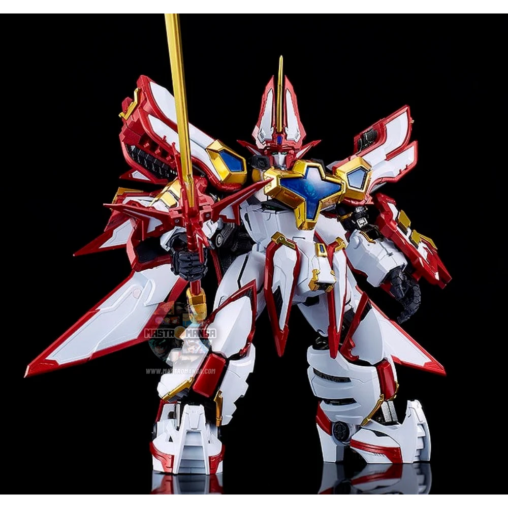 Action figure trasformabile King's Style Super Granzort HAGANE WORKS Good Smile Company in Face Mode e Battle Mode con dettagli in metallo